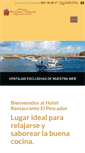 Mobile Screenshot of hotelrestauranteelpescador.com